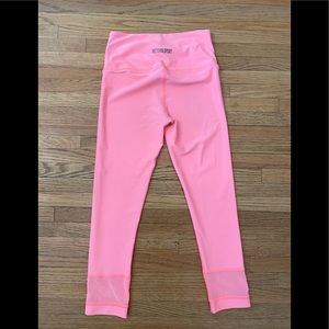 Victoria Sport 7/8 Mesh Ankle Leggings - Coral - XS